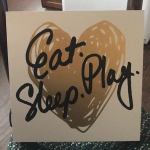 Eat Sleep Play Home Decor Hanging Sign